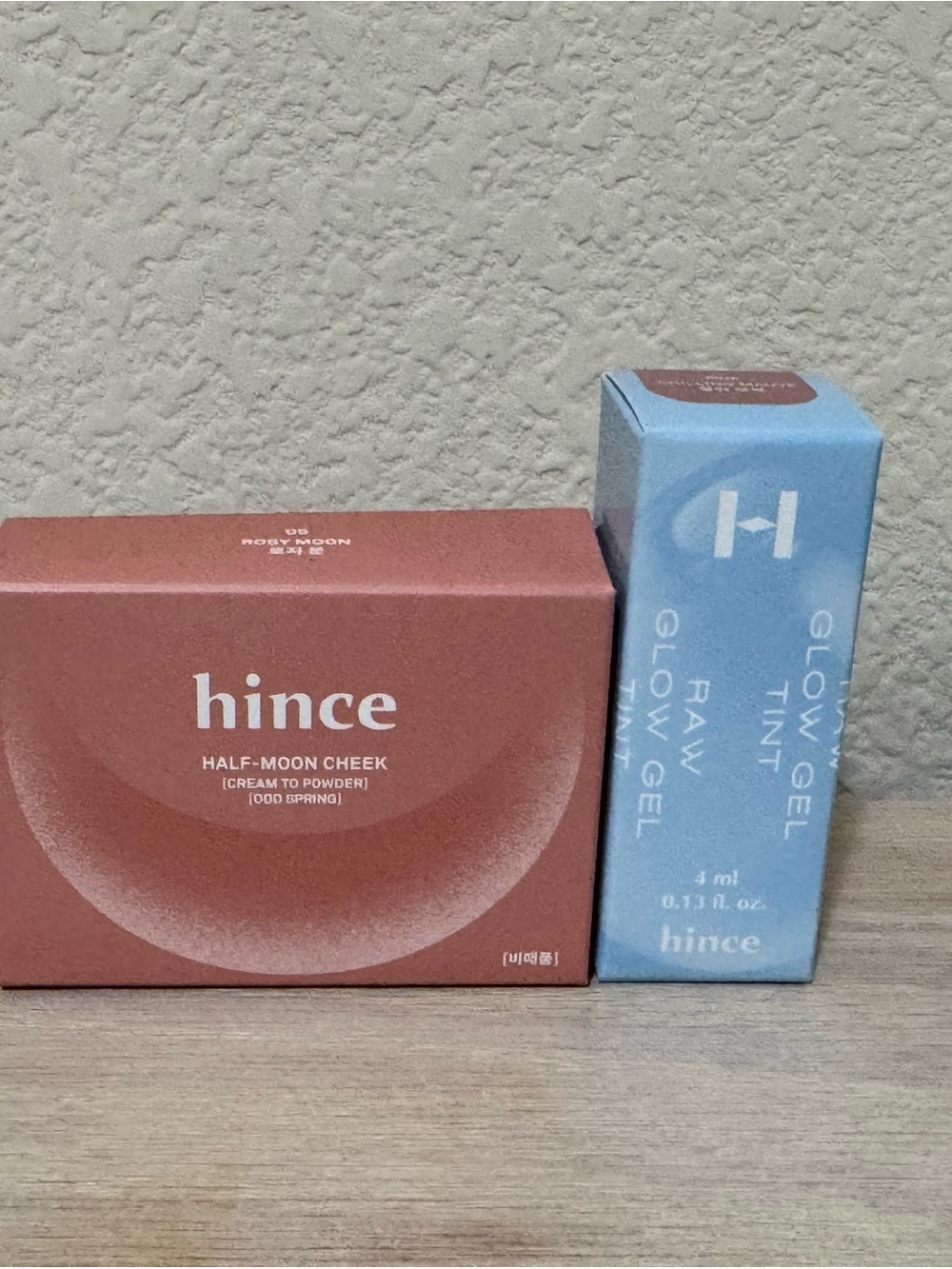 Hince Half-Moon Cheek in Rosy Moon & Raw Glow Lip Tint in Chilling Mauve (NIB)